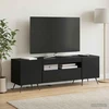 TV staliukas LED televizoriaus spintelė Juoda Apdirbta mediena