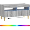 TV staliukas LED televizoriaus spintelė ARNHEM 81 x 35 x 43 cm Pilka Sonoma