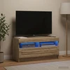 TV staliukas LED televizoriaus spintelė Sonoma ąžuolas Apdirbta mediena