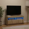 TV staliukas LED televizoriaus spintelė Sonoma ąžuolas Apdirbta mediena
