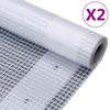 Leno tentai, 2vnt., baltos spalvos, 4x10m, 260g/m²