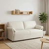3-Vietis Sofa Kreminė 198 x 83 x 95 cm Aksomas