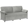 3-Vietis Sofa Šviesiai pilka 198 x 83 x 95 cm Aksomas