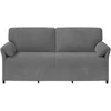 3-Vietis Sofa Tamsiai pilka 198 x 83 x 95 cm Aksomas