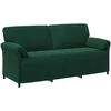 3-Vietis Sofa Tamsiai žalia 198 x 83 x 95 cm Aksomas