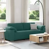 3-Vietis Sofa Tamsiai žalia 220 cm audinys