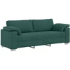 3-Vietis Sofa Tamsiai žalia 220 cm audinys