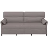 3-Vietis Sofa 3 vietos Taupe 198 x 83 x 95 cm Audinys