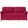 3-Vietis Sofa Vyno raudona 198 x 83 x 95 cm Aksomas