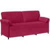 3-Vietis Sofa Vyno raudona 198 x 83 x 95 cm Aksomas