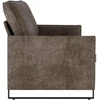 3 vietų sofa Tamsiai pilka 190 x 81 x 82 cm Dirbtinė zomša