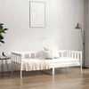 Lova be čiužinio, balta, 80x200cm, pušies medienos masyvas