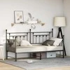 Lova Dienos lovos rėmas Juoda 75 x 190 cm Plienas