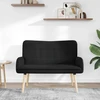Dvitaškė sofa Juoda 115 x 61 x 87 cm Bouclé