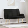 Dvitaškė sofa Juoda 115 x 61 x 87 cm Bouclé