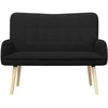Dvitaškė sofa Juoda 115 x 61 x 87 cm Bouclé