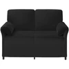 Dvitaškė sofa Juoda 138 x 83 x 95 cm Aksomas