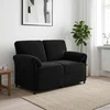 Dvitaškė sofa Juoda 138 x 83 x 95 cm Aksomas