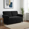 Dvitaškė sofa Juoda 158 x 83 x 95 cm Aksomas