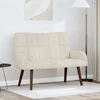 Dvitaškė sofa Kreminė 115 x 61 x 87 cm Aksomas