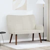 Dvitaškė sofa Kreminė 115 x 61 x 87 cm Aksomas