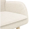 Dvitaškė sofa Kreminė 115 x 61 x 87 cm Bouclé