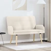 Dvitaškė sofa Kreminė 115 x 61 x 87 cm Bouclé