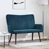 Dvitaškė sofa Mėlyna 115 x 61 x 87 cm Aksomas