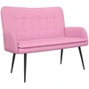 Dvitaškė sofa Rožinė 115 x 61 x 87 cm Audinys