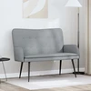 Dvitaškė sofa Šviesiai pilka 115 x 61 x 87 cm Audinys