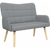 Dvitaškė sofa Šviesiai pilka 115 x 61 x 87 cm Audinys