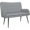 Dvitaškė sofa Šviesiai pilka 115 x 61 x 87 cm Audinys