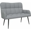 Dvitaškė sofa Šviesiai pilka 115 x 61 x 87 cm Audinys