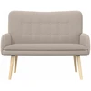Dvitaškė sofa Šviesiai pilka 115 x 61 x 87 cm Bouclé