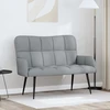 Dvitaškė sofa Šviesiai pilka 115 x 61 x 87 cm Audinys