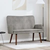 Dvitaškė sofa Šviesiai pilka 115 x 61 x 87 cm Aksomas