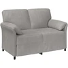 Dvitaškė sofa Šviesiai pilka 138 x 83 x 95 cm Aksomas