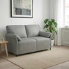 Dvitaškė sofa Šviesiai pilka 158 x 83 x 95 cm Aksomas