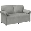 Dvitaškė sofa Šviesiai pilka 158 x 83 x 95 cm Aksomas