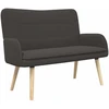 Dvitaškė sofa Tamsiai pilka 115 x 61 x 87 cm Bouclé