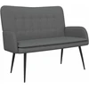 Dvitaškė sofa Tamsiai pilka 115 x 61 x 87 cm Audinys