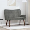 Dvitaškė sofa Tamsiai pilka 115 x 61 x 87 cm Aksomas