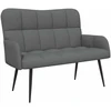 Dvitaškė sofa Tamsiai pilka 115 x 61 x 87 cm Audinys