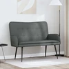 Dvitaškė sofa Tamsiai pilka 115 x 61 x 87 cm Audinys