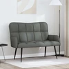Dvitaškė sofa Tamsiai pilka 115 x 61 x 87 cm Audinys