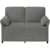 Dvitaškė sofa Tamsiai pilka 138 x 83 x 95 cm Aksomas