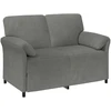 Dvitaškė sofa Tamsiai pilka 138 x 83 x 95 cm Aksomas