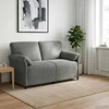 Dvitaškė sofa Tamsiai pilka 158 x 83 x 95 cm Aksomas