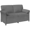 Dvitaškė sofa Tamsiai pilka 158 x 83 x 95 cm Aksomas