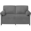 Dvitaškė sofa Tamsiai pilka 158 x 83 x 95 cm Aksomas